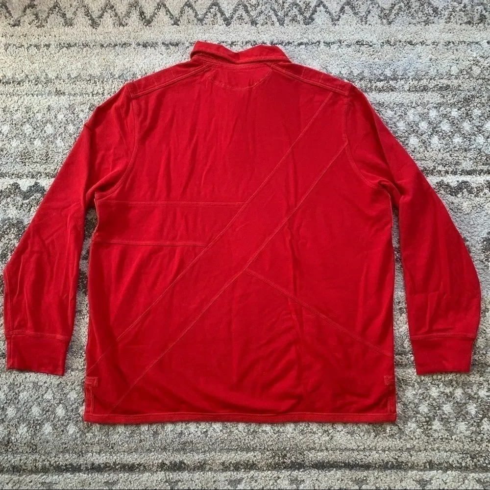 Polo RL Red Big Pony Long Sleeve Polo XXL